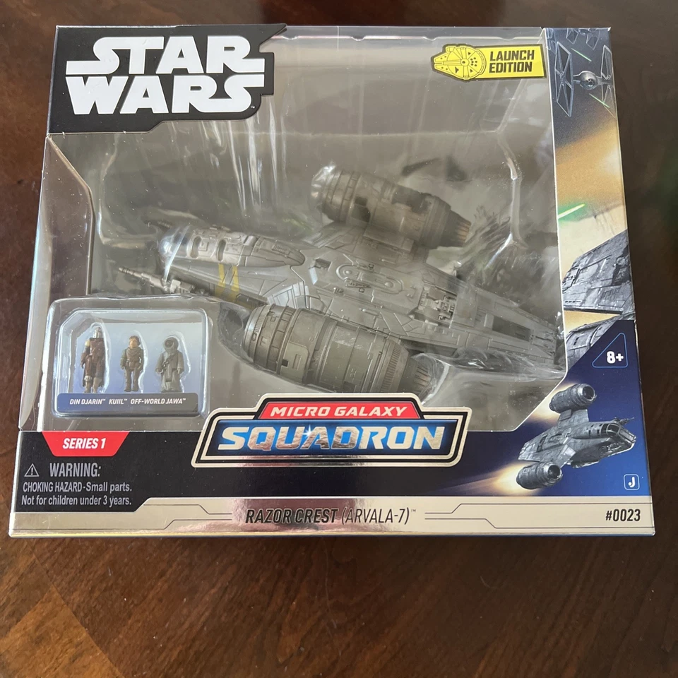 Star Wars Razor Crest (Arvala-7)Micro Galaxy Squadron Launch Edition - NEW - Image 3 of 4