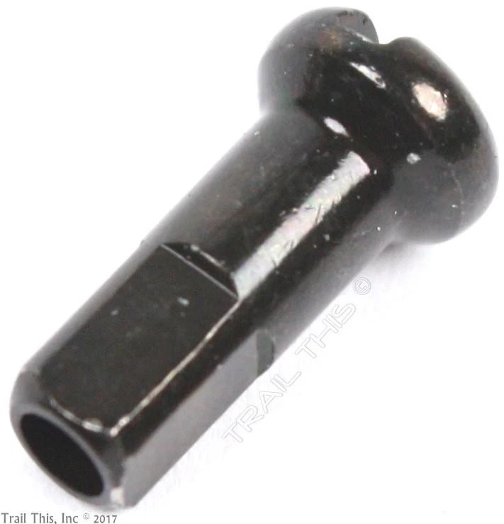 100 DT Swiss 2.0 12mm Brass Spoke Nipples Black for Bike Wheel 100-Count Box - Image 3 of 4