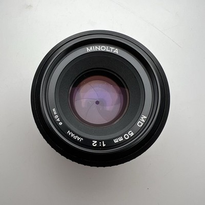 Minolta MD 50mm f/2 Prime Lens   Japan   Manual Focus