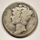 1921 Mercury Dime Silver Winged Liberty Key Date Album Coin Pleasant Surfaces