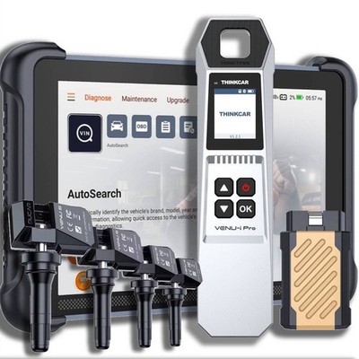 ThinkCar Free 689BT Auto OBD2 Scanner+ TPMS Programming Tool with 4 sensors