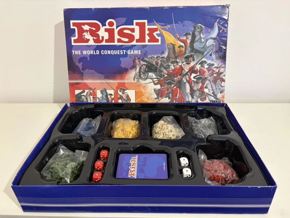 Risk Board Game Parker Bros 1996 The World Conquest Game Strategy 2-6 Players - Image 2 of 4