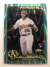 Zack Gelof 2024 Topps Chrome Update #USC40 ROOKIE RC AQUA RAYWAVE REFRACTOR /199