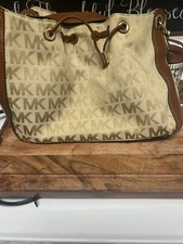 Michael Kors Large Leather Tote Bag Shoulder Purse