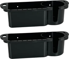 2 Pack Boat Caddy Organizer Marine Cup Holder Universal Fit for Bass Boat Kayak 