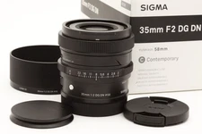 Mint Sigma 35mm f2 DG DN Contemporary Lens (L-Mount, Black) with Box #49026