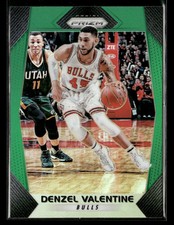Denzel Valentine 2017-18 Panini Prizm #246 Prizms Green Chicago Bulls
