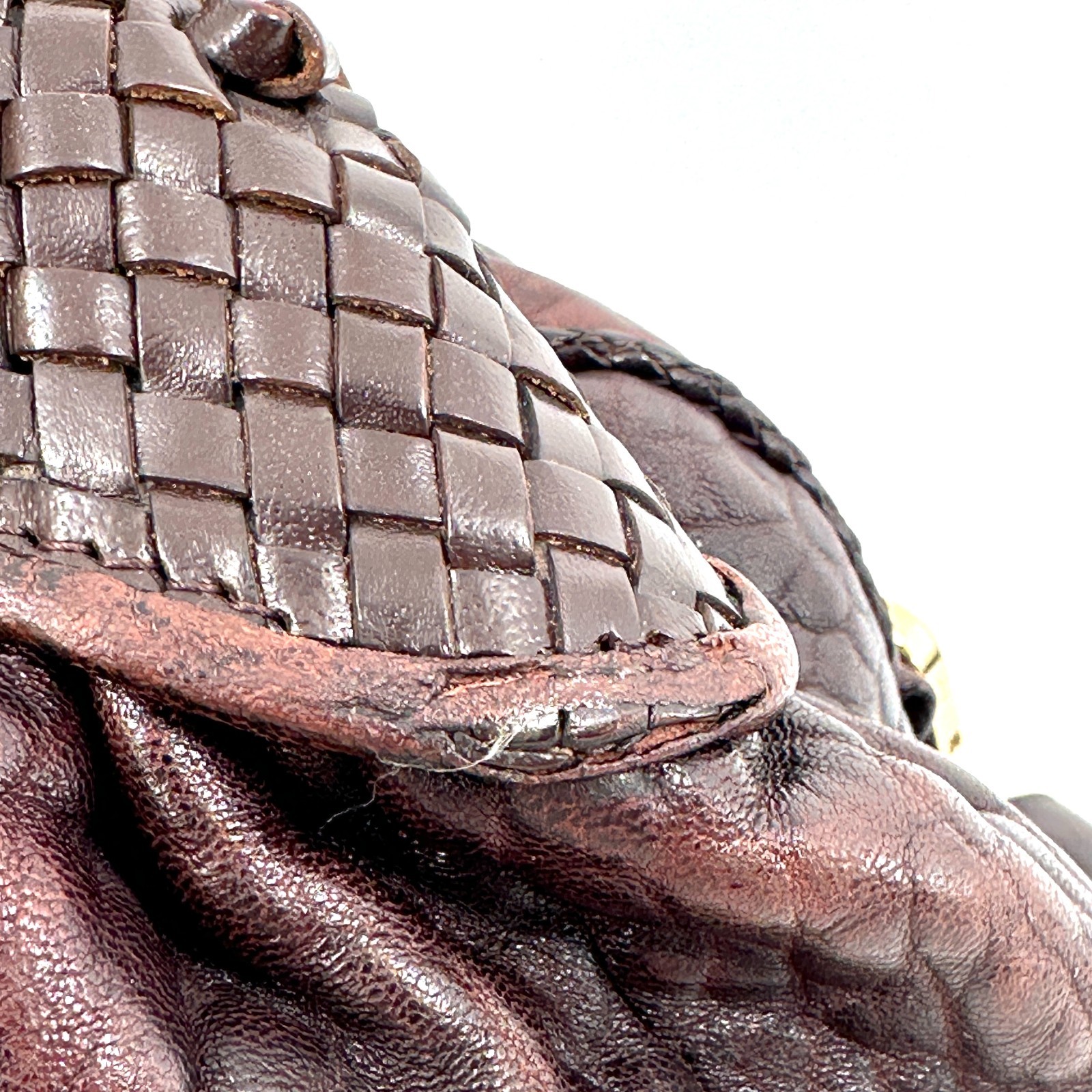 FENDI Spy Bag Zucca Brown Leather Hand Bag Authentic From Japan thumbnail 15