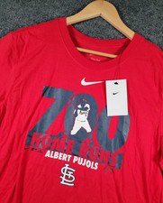 Nike Albert Pujols St. Louis Cardinals 700 Home Runs T-Shirt MLB Large Mens NWT
