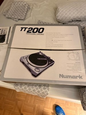 Numark TT200 Direct Drive DJ Turntable Straight Tonearm Box No Cartridge