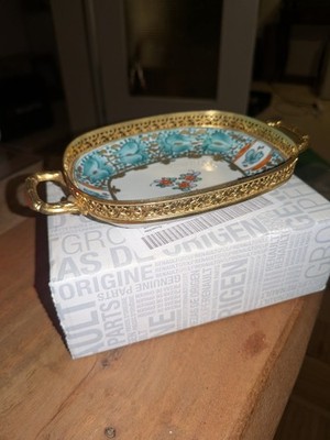 Royal Limoges Porzellan Teller Manufaktur Französische Sammlung Gold Handarbeit