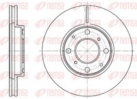 Remsa 2X Bremsscheibe Vorne Ø239.6Mm BelüFtet FüR Honda Jazz II Logo GD GE3