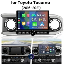 For Toyota Tacoma 2016-2021 10.6"2+64G CarPlay Android Car Stereo Radio GPS Navi