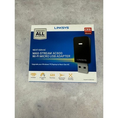 Linksys NEXT-GEN AC MAX-STREAM AC600 Wi-Fi Micro USB Adapter - Open Box