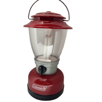 #ad Coleman Classic Family Size Red Lantern w Original Box – Tested Working $19.99