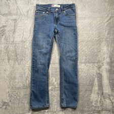 Levis 511 Slim Fit Jeans Medium Wash Boys Adjustable Waist Reg Size 10 W25 L25