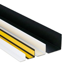 PVC Winkelprofil selbstklebend Kantenschutz 2m 15–40mm weiß schwarz innen außen