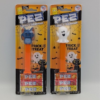 Halloween PEZ Dispenser Lot Bat Ghost Trick or Treat Candy Sealed New Vintage
