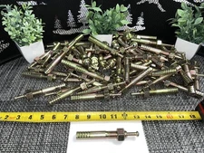 81 QTY! BULK LOT- 3/8” x 4” MASONRY CONCRETE HAMMER NAIL IN STRIKE PIN ANCHOR