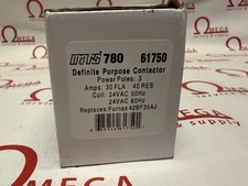 MARS 61750 3-Pole Box Lug Type Definite Purpose Contractor, 30FLA NEW BOXED