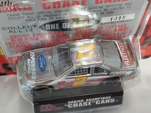 RACING CHAMPIONS RUSTY WALLACE PENSKE #2 CHROME CHASE CAR 1/64 1996 EDITION - Picture 4 of 11