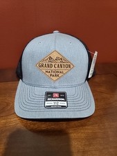 NWT Grand Canyon National Park Mesh Adjustable Snapback Trucker Hat Gray Black