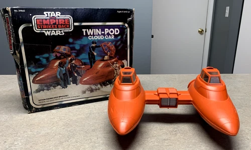 Vintage 1980 Star Wars Twin Pod Cloud Car with Box!
