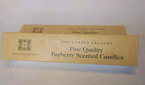Williamsburg Bayberry Green Candles Boxed I NEW 1 Lit Bayberry Christmas Candle - Picture 3 of 8