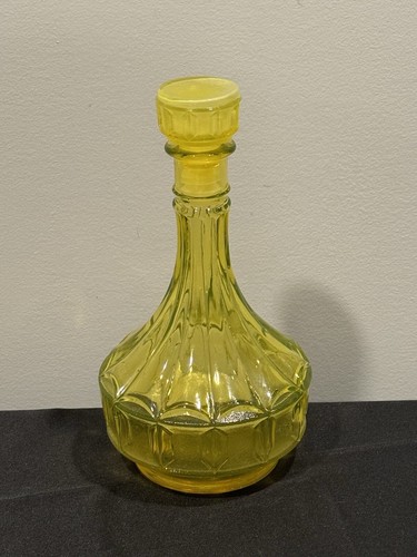 VASELINE Uranium DECANTER MADE IN ITALY Murano Empoli - Picture 4 of 9