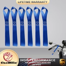 6 Soft Loop Tie Down Straps Lashing 4500LBS Heavy Duty Motorcycle Handlebar USA
