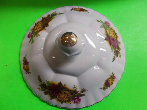 LOVELY CROWN REGAL FINE PORCELAINE - LIDDED LARGE POT - MADE IN ROMANIA VGC # 20 - Picture 9 of 24