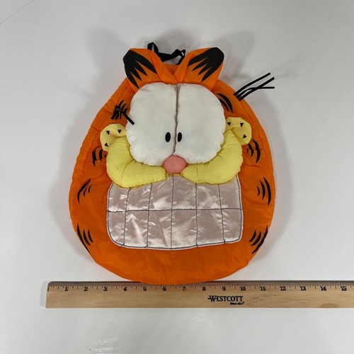 Vintage Garfield Fun Pouch Sleepy Heads Nylon Sleepover Bag 12" Retired - Picture 10 of 10
