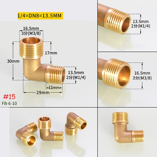 1/8"1/4"1/2"3/8"Male Female BSP Coupler Brass Fitting Pipe Pneumatic Connector - Picture 17 of 23