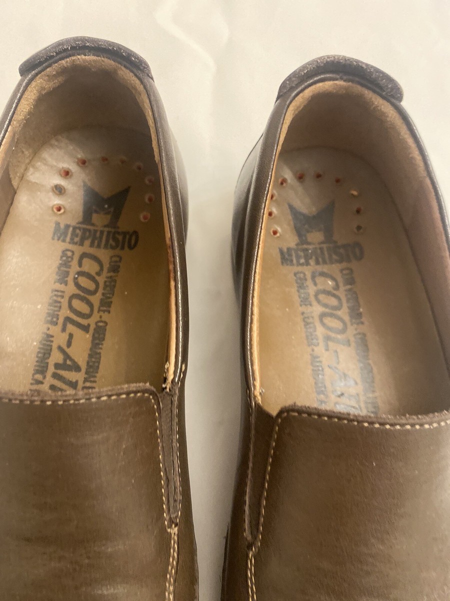 Mephisto Cool Air Shoes 7 Brown Calf Leather Driving Loafers Mephisto Cool Air Shoes 7 Brown Calf Leather Driving Loafers  main image 2