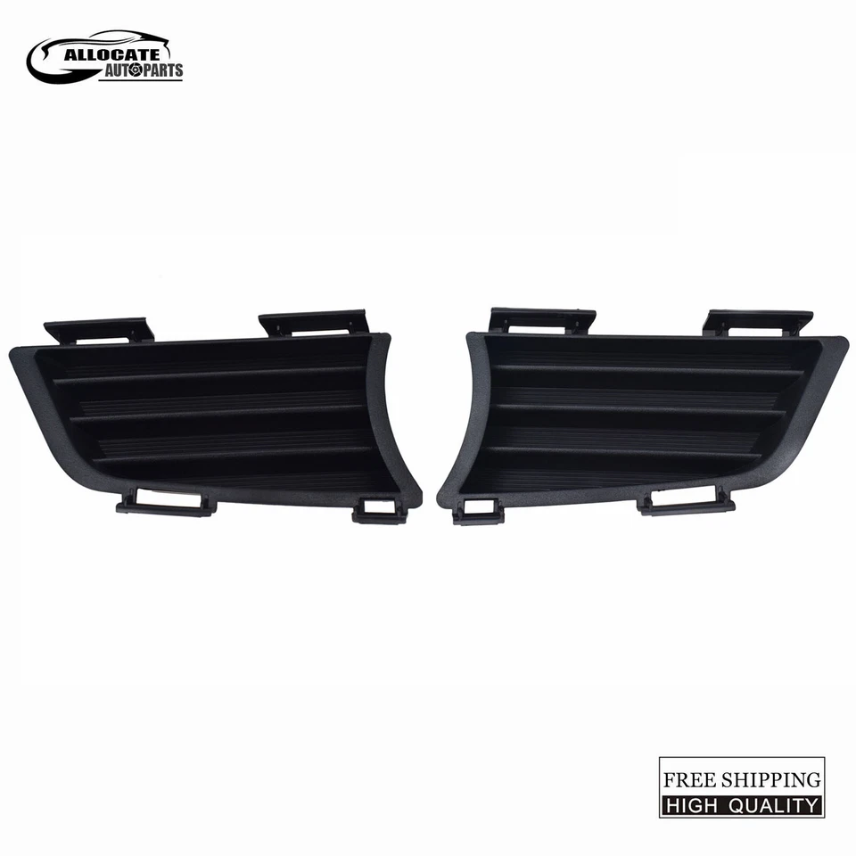 Bumper Grille Set For 2005-08 Pontiac Vibe Black Front Outer 88974246 88974247 - Image 4 of 4