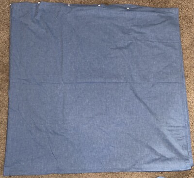 Vintage Dan River 92  X 88  Duvet Button Denim Comforter Queen King B7