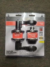 Defiant Naples Aged Bronze Entry Door Lever /Single Cylinder Deadbolt Combo Pack