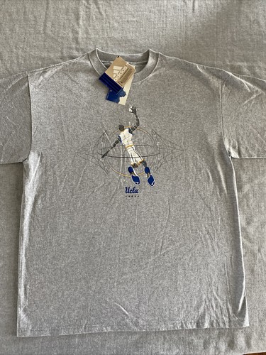 Vintage adidas UCLA Bruins Basketball Men’s Large T Shirt Heather Gray NWT - Picture 2 of 8