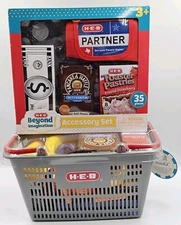 H-E-B Beyond Imagination Partner Accessory Set Play HEB Hand Shopping Basket New