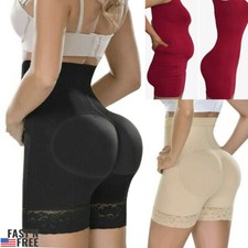 Women High Waist Padded Shapewear Tummy Control Butt Lifter Hip Enhancer Pants