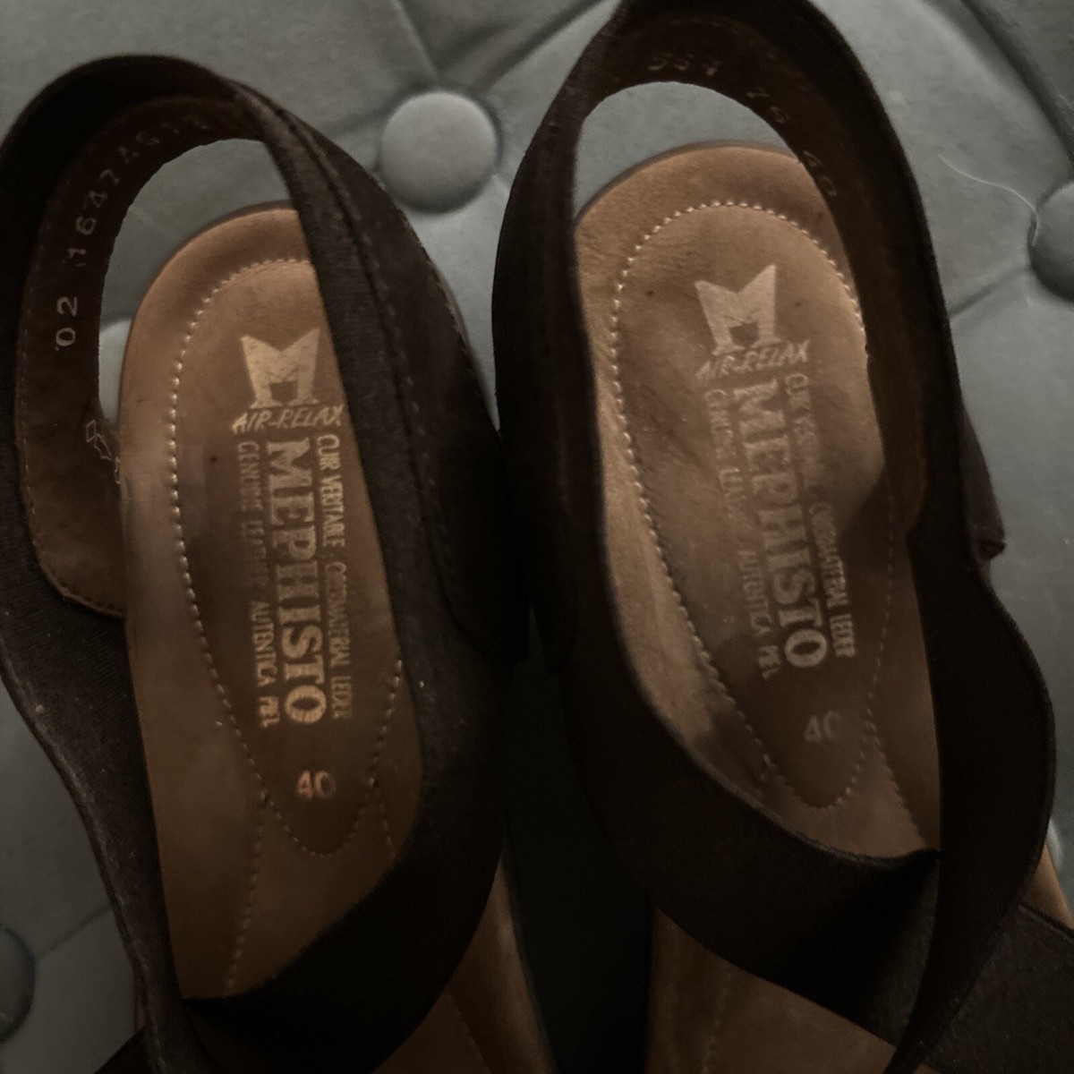 mephisto womens shoes pastora crisscross sandals black sz 40/us 10