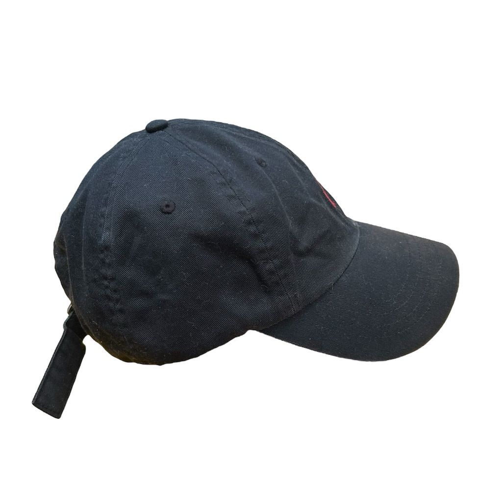 Polo Ralph Lauren Berretto Nero Strapback Unisex Rosso Pony Logo Regolabile