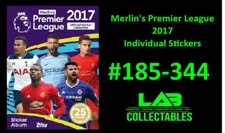 Merlin's Premier League 2017 Individual Stickers #185-344 Complete Your Album