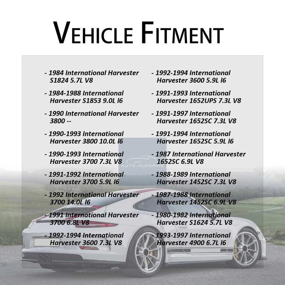Juego de manguera de freno trasero 2x para International Harvester 3700 1990-1993 Foto 3 de 4