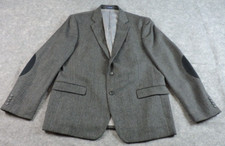 Stafford Signature Mens 46 Long Classic Fit Charcoal Blazer Sport Coat Jacket