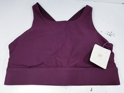Fabletics No-Bounce High Impact Sports Bra Sz Sm - Burgundy
