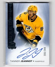 2021-22 UD The Cup Rookie Auto Patch Tanner Jeannot Rookie Auto 200/249