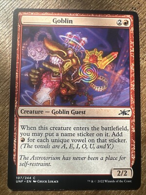 unfinity legal cards mtg _____ Goblin #107/244 (NM) Unfinity Magic MTG