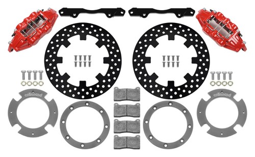Wilwood Red 6-Piston Front Kit 11.25in - Drilled Rotors Fits 17-21 Can-Am X3RS - Picture 5 of 10