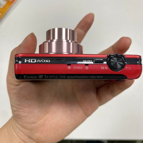 SONY Cyber-Shot DSC-WX9 16.2MP 5XOptical Zoom Digital Camera - RED Great Working - Picture 6 of 6